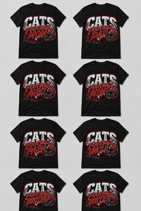 Splendora Cats Football Family Shirt – Mom, Dad, Aunt, Mimi, Papa, Uncle, Brother & Sister