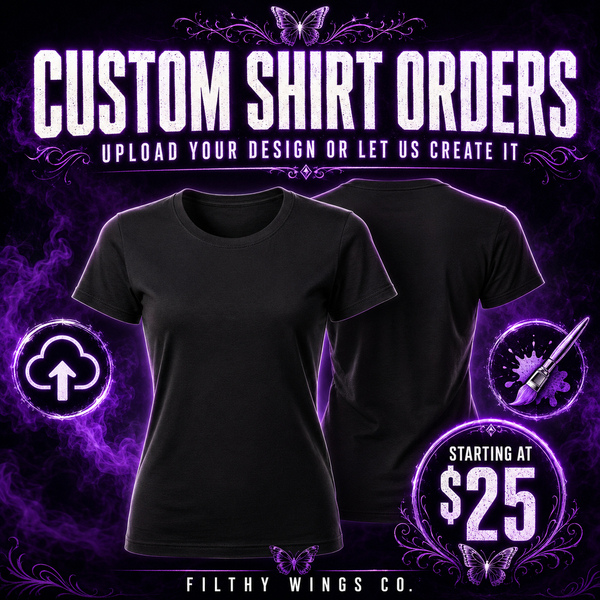 Adult Custom Shirt Order l Upload Your Design Or Let Us Create It