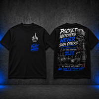 Pocket Watchers Never Sign Checks Unisex Pocket Graphic Tee