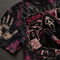 What’s Your Favorite Scary Movie? Hand-Dyed Horror Graphic Tee