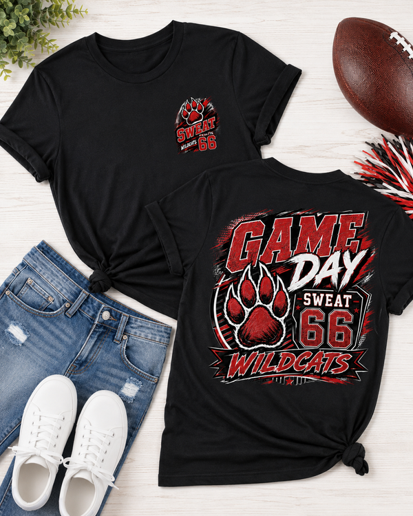 Custom Game Day Shirt | Personalized Player Name & Number | Front + Back Spirit Tee