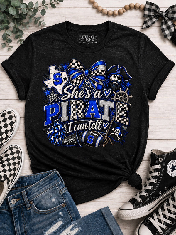 She’s a Pirate, I Can Tell – School Spirit T-Shirt